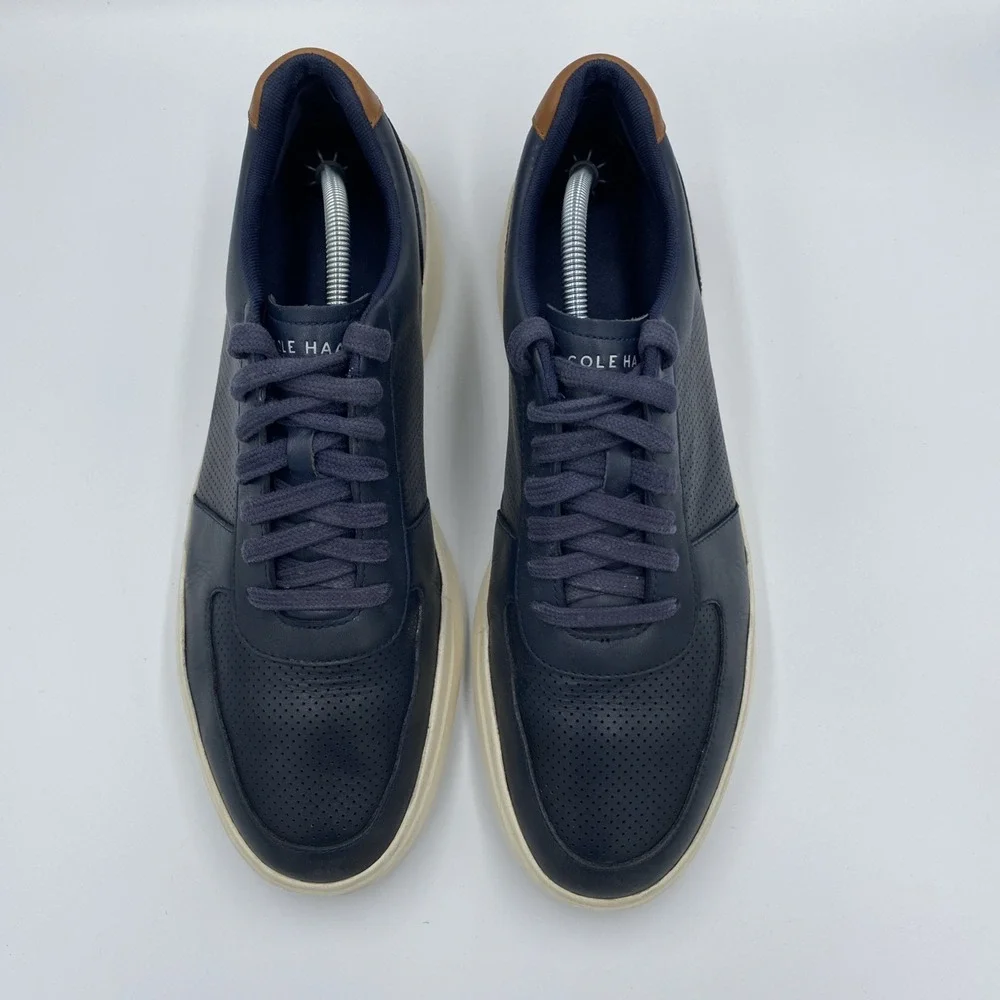 Cole Haan Grand Crosscourt Men's Size 11.5 Blue Leather Perforated Shoes C33990